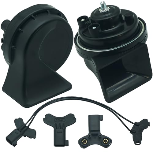 NEOGET Car Horn for Ford, Multifunction Loud High Low 2 Tone Auto Horn, Waterproof 128dB (Replacement for Ford) - Image 1