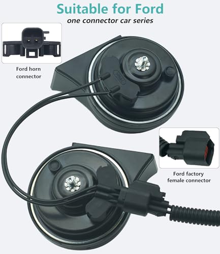 NEOGET Car Horn for Ford, Multifunction Loud High Low 2 Tone Auto Horn, Waterproof 128dB (Replacement for Ford) - Image 4