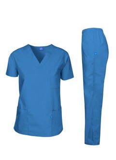 just adore Medical Scrub Suit for Men and Women Aqua Blue 