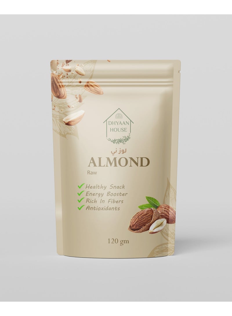 Dhyaan House Roasted & Salted Pistachio - 120 gm & Cuatro Mixed Nuts - 120 gm & Raw Almond - 120 gm Bundle - Image 4