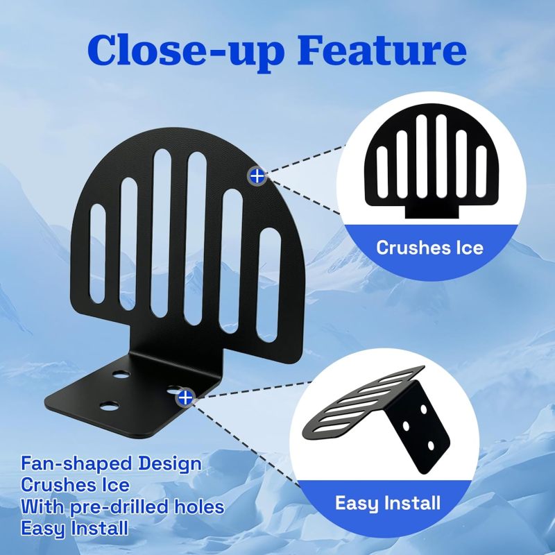 Metal Roof Snow Guards 25-Piece Alloy Steel Set - Drill-Free 5-Min Installation Fan-Shaped Snow Stoppers for Residential Metal Roof Winter Protection - Image 3