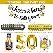 Joymee 50th Birthday Decorations for Men Women Cheers to 50 Years Banner Decorations Black Gold Number 50 Balloons for 50 Birthday Wedding Party Supplies - Image 2