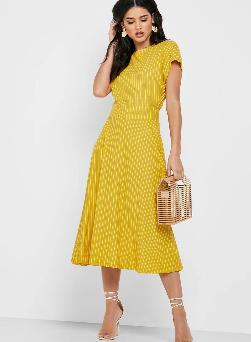 Reserved Striped A-Line Dress