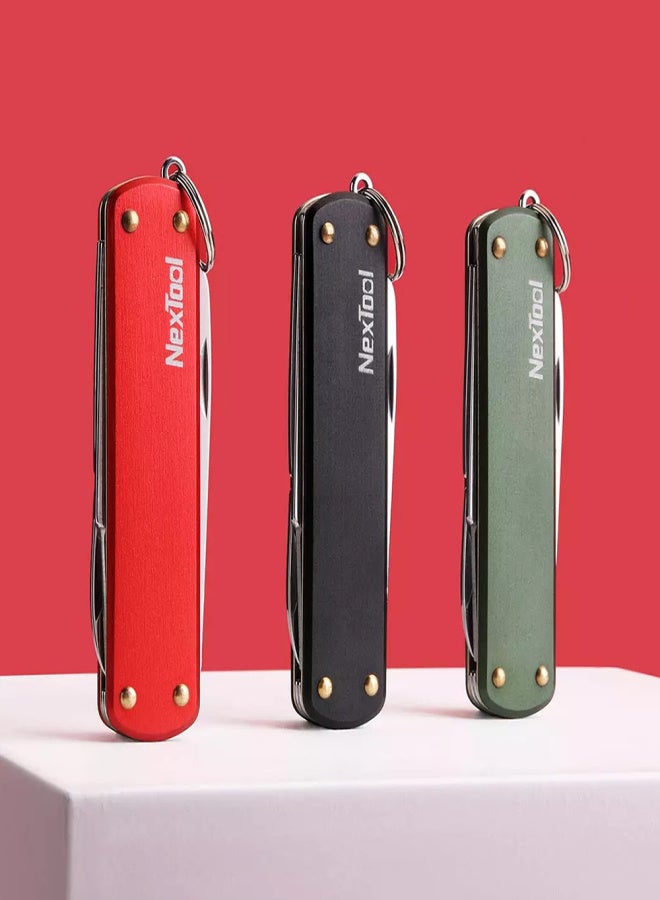 نكستول مجموعة أدوات نيكستول متعددة الوظائف 4 في 1: سكين قابلة للطي، مقص، مفك براغي، مبرد أظافر، سكين فواكه، أدوات محمولة قابلة للطي. مثالية للتخييم والمشي لمسافات طويلة وركوب الدراجات. - Image 3