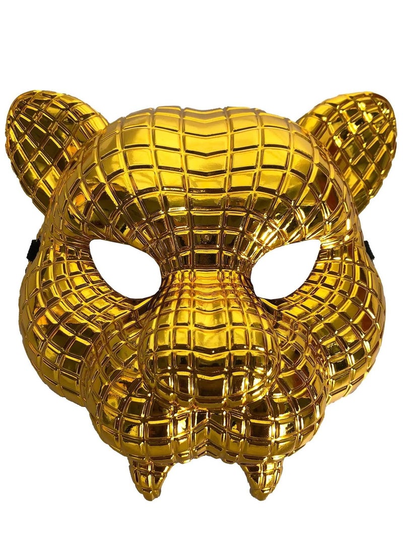 RATSAW - Golden Leopard Mask - Squid Game Character Mask | Perfect for Cosplay and Collecting | 20cm Height, 20cm Width - Image 1