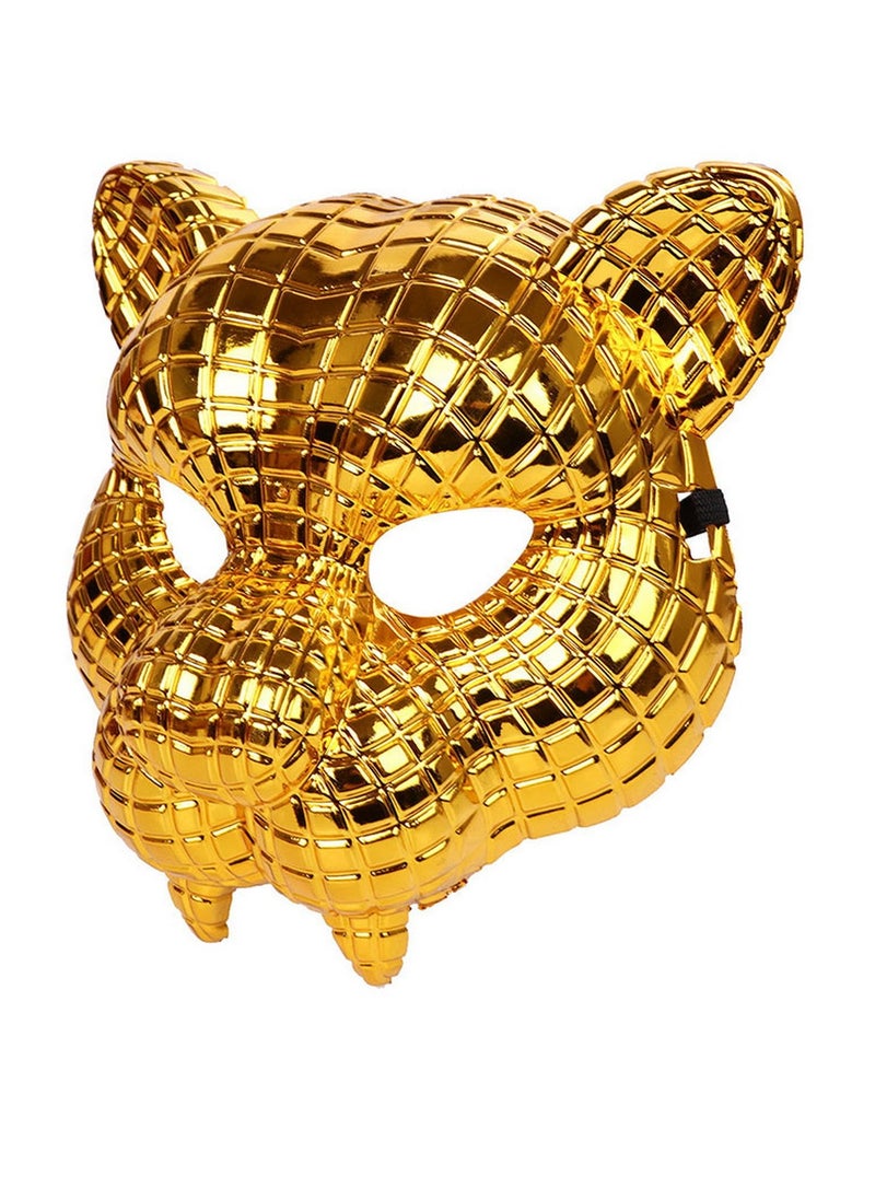 RATSAW - Golden Leopard Mask - Squid Game Character Mask | Perfect for Cosplay and Collecting | 20cm Height, 20cm Width - Image 1