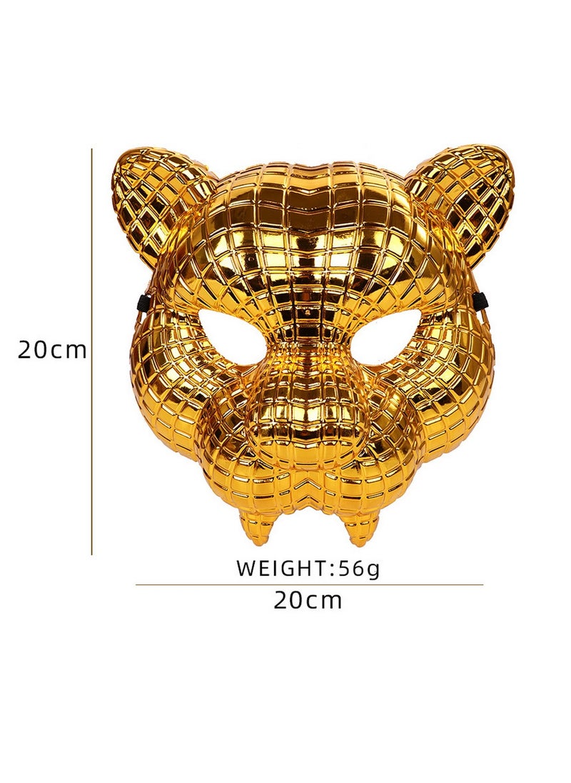 RATSAW - Golden Leopard Mask - Squid Game Character Mask | Perfect for Cosplay and Collecting | 20cm Height, 20cm Width - Image 1