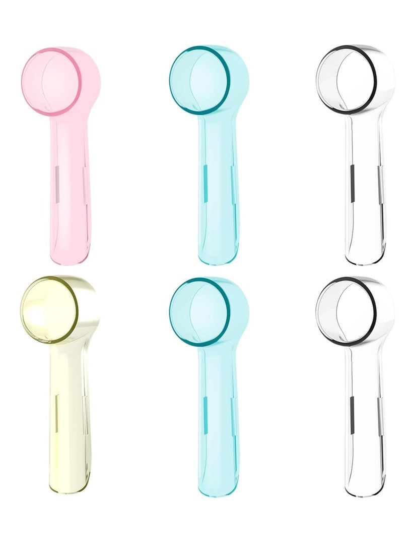 Excefore 6 Pack Protective Cover Cap Compatible with Replacement Heads, Fits for Cross Action Brush Heads and Pro 500, 1000, 1500 Electric Toothbrushes(Mix Color-3)  - Image 1