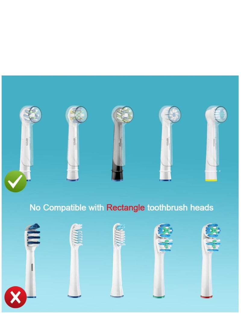 Excefore 6 Pack Protective Cover Cap Compatible with Replacement Heads, Fits for Cross Action Brush Heads and Pro 500, 1000, 1500 Electric Toothbrushes(Mix Color-3)  - Image 3