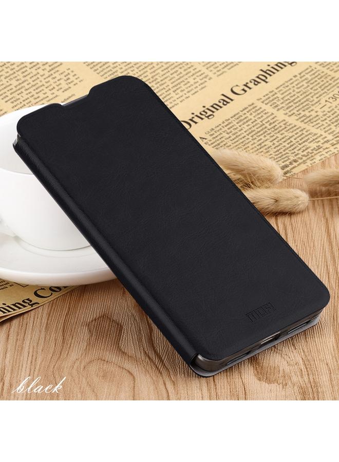 موفي جراب لهاتف Huawei P30 من سلسلة Rui، جراب جلدي كلاسيكي قابل للطي مع دعامة مدمجة بلوحة فولاذية شاملة - Image 1