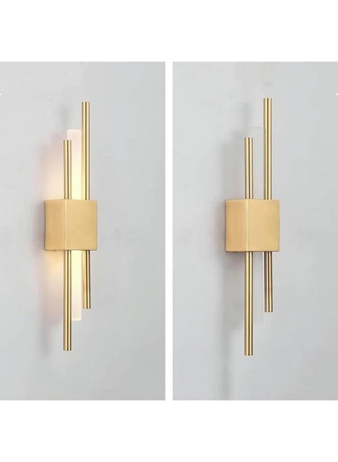 The Decor Wick مصباح الحائط الزخرفي المقاوم للماء 6 واط LED مع درجة حرارة لونية ثلاثية | مصابيح أكريليك بغطاء أنبوب نحاسي لتزيين الإضاءة الداخلية في غرفة المعيشة والممرات - Image 5