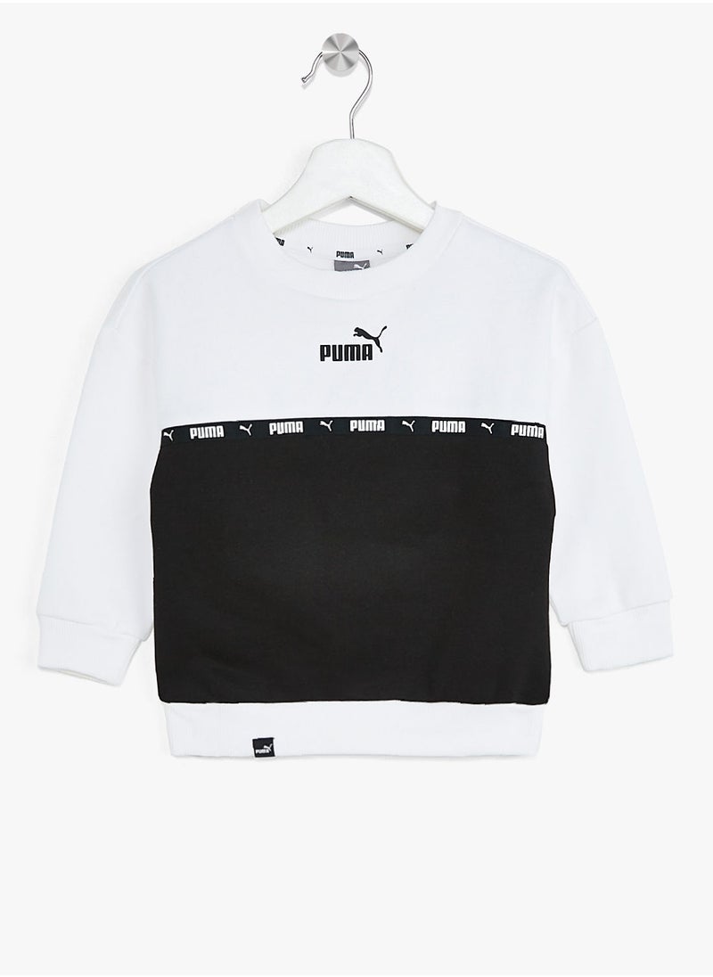 PUMA - Kids Unisex Power Tape Crew Sweatshirt - Image 1