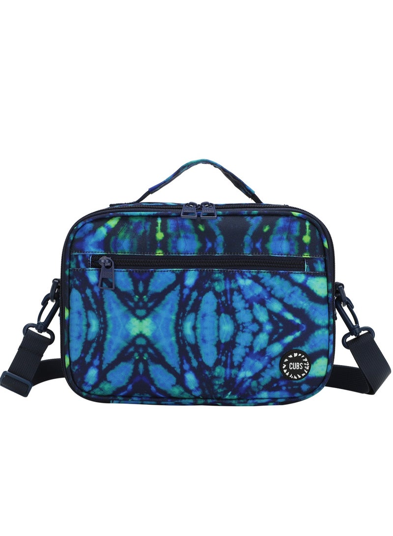 CUBS Tie Dyed Waterproof lunch bag with removable shoulder strap carrying your favorite meals to school, work or while traveling - Image 1