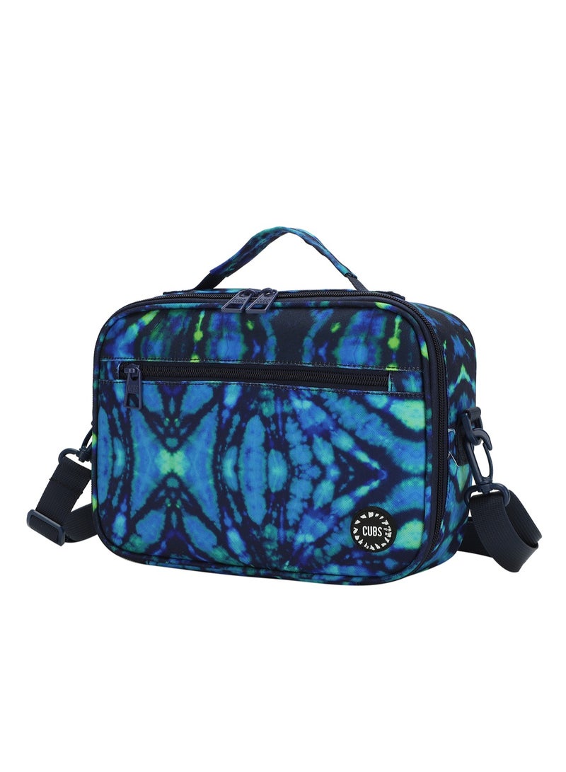 CUBS Tie Dyed Waterproof lunch bag with removable shoulder strap carrying your favorite meals to school, work or while traveling - Image 2