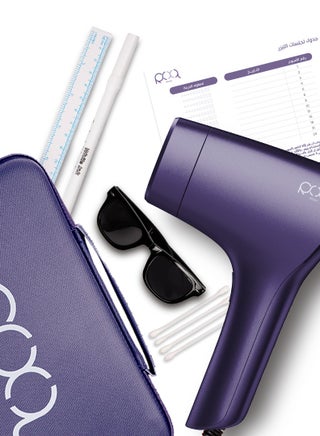 IPL Laser Hair Removal Device (Purple Color) Smart Technology with 1 Million Flashes, Face & Bikini Lenses, Ice Cooling, Long-Lasting Results - view 2