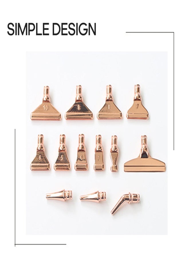 Rose Gold Point Drill Pen Metal Head Detachable Replacement Diamond Pen Tip DIY Diamond Painting Tool - Image 2