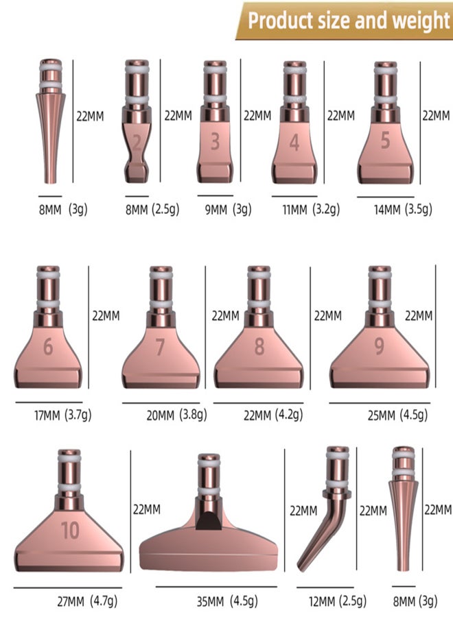 Rose Gold Point Drill Pen Metal Head Detachable Replacement Diamond Pen Tip DIY Diamond Painting Tool - Image 3