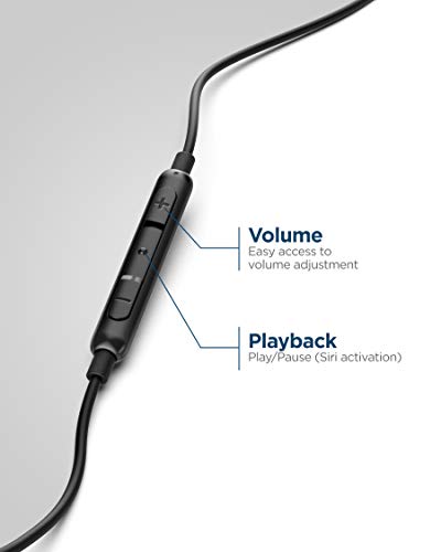 Thore iPhone Earphones (Apple MFi Certified) V120 in Ear Wired Lightning Earbuds (Sweat/Water Resistant) Headphones with Mic/Volume Remote for iPhone 12/13/14 Pro Max - Black - Image 5