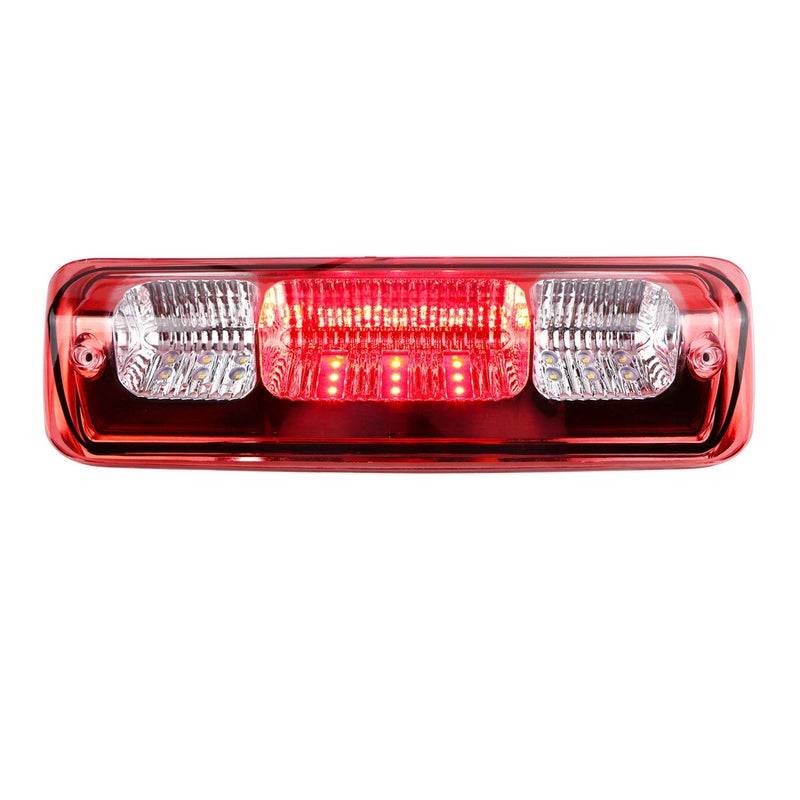 (Red) LED 3rd Third Brake Light for 04-08 Ford F150/07-10 Ford Explorer/06-08 Lincoln Mark LT, Cargo Lamp High Mount Stop Light