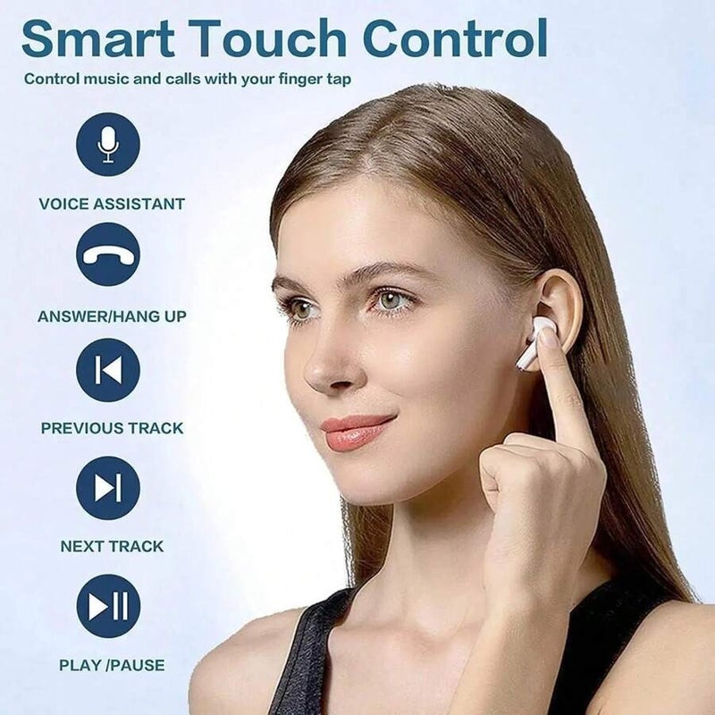 Shein AirPro 2 Bluetooth 5.4 Noise Cancelling Earbuds, Wireless HiFi Stereo Earphones with ENC Mic, USB-C Fast Charge, 48H Playback, IPX Waterproof Sport Headphones for Cycling, Gaming, Travel Tech Gifts - Image 4