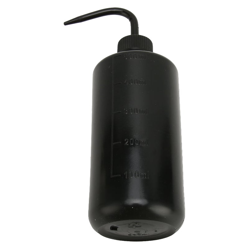 Tattoo Squeeze Wash Bottle 500ml Black Curved Nozzle - Scale Line Tattoo Water Squirt Bottle for Professional Tattoo Artists & Tattoo Aftercare Use - Image 5