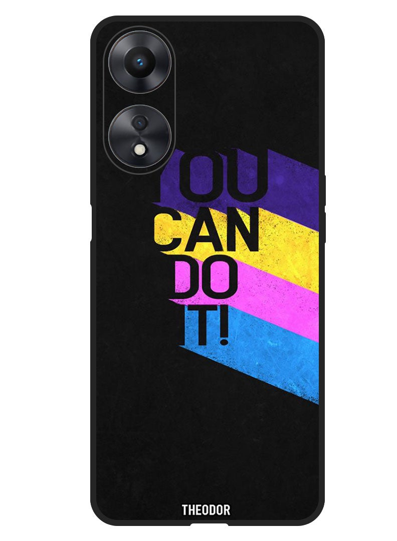 Theodor Protective Case Anti Scratch Shock Proof Bumper Cover For Oppo A18 You can do it - Image 1