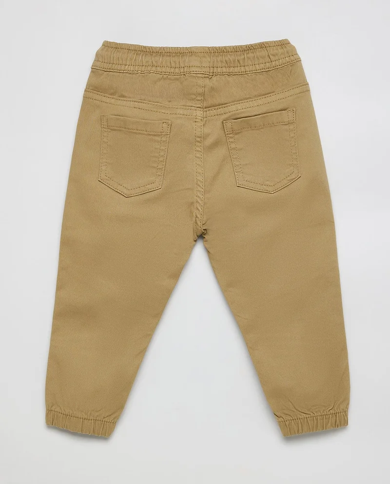 أر أند بي Solid Jogger Pants With Drawstring Waist