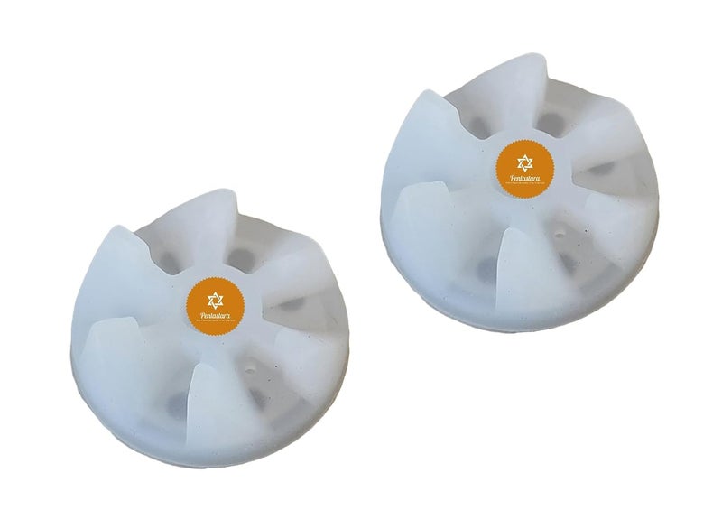 PENTASTARA USHA JMG 6 Teeth SILICON JAR COUPLER 2 UNITSWhite - Image 1
