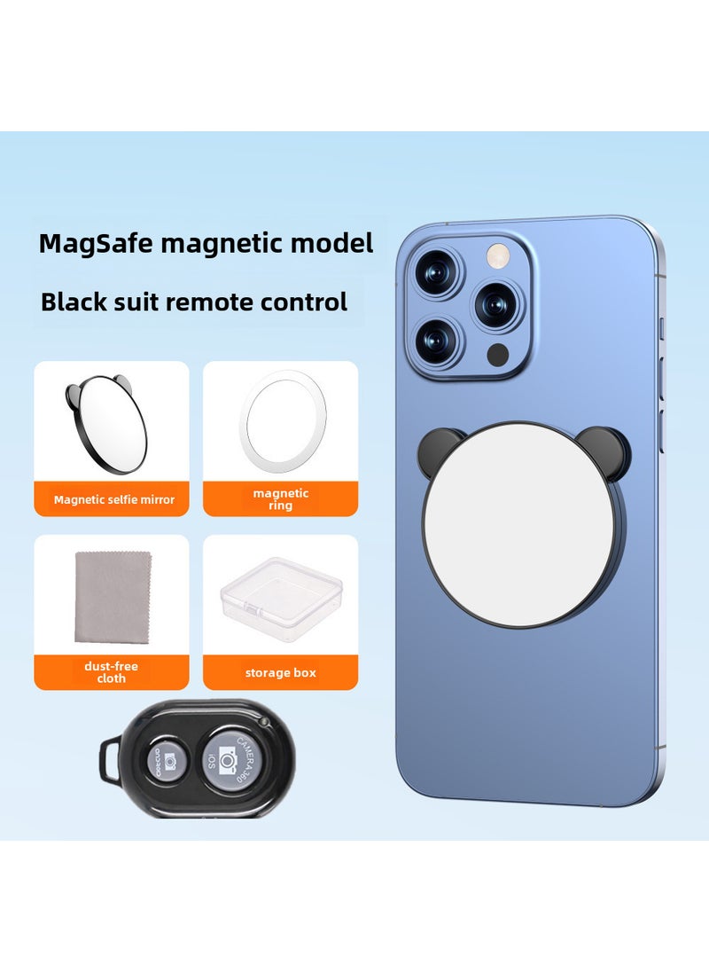 Generic - MagSafe Magnetic Selfie Mirror Universal HD VloggingMagSafe magnetic selftime mirror [black 262] remote control MagSafe magnetic selftime mirror [black 262] remote control - Image 1