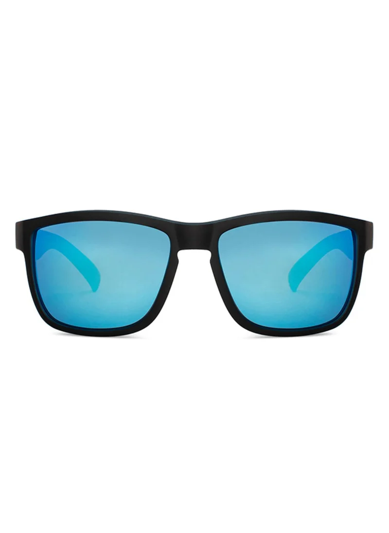VINCENT CHASE Vincent Chase By Lenskart | Black Full Rim Square Branded Latest and Stylish Sunglasses | 100% UV Protected | Men & Women | Medium | VC S14458