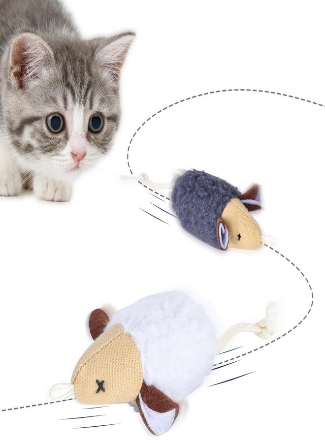 ORSDA Cat Toys, Cat Mouse Toy for Indoor Cats, Replacement Cat Teaser Toys, Interative Cat Toy for Cats with Bell, Feather Toy Chase and Exercise - Image 1