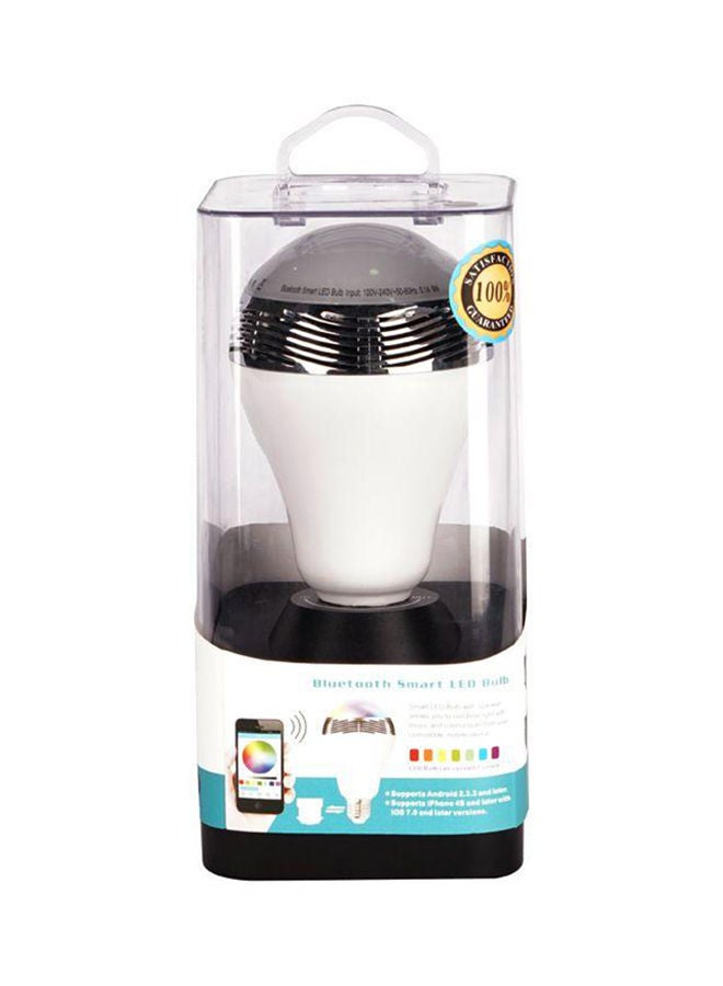 NIBEMINENT Bluetooth LED Bulb With Speaker White  - Image 2