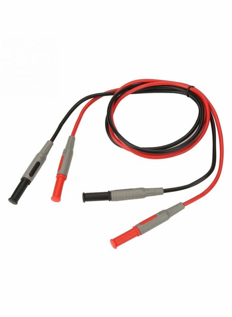 SYOSI Electronic Digital Multimeter Test Leads Kit, Crocodile Clips Replaceable Probe Tips Set Multifunctional Lead Wire Kit  - Image 5
