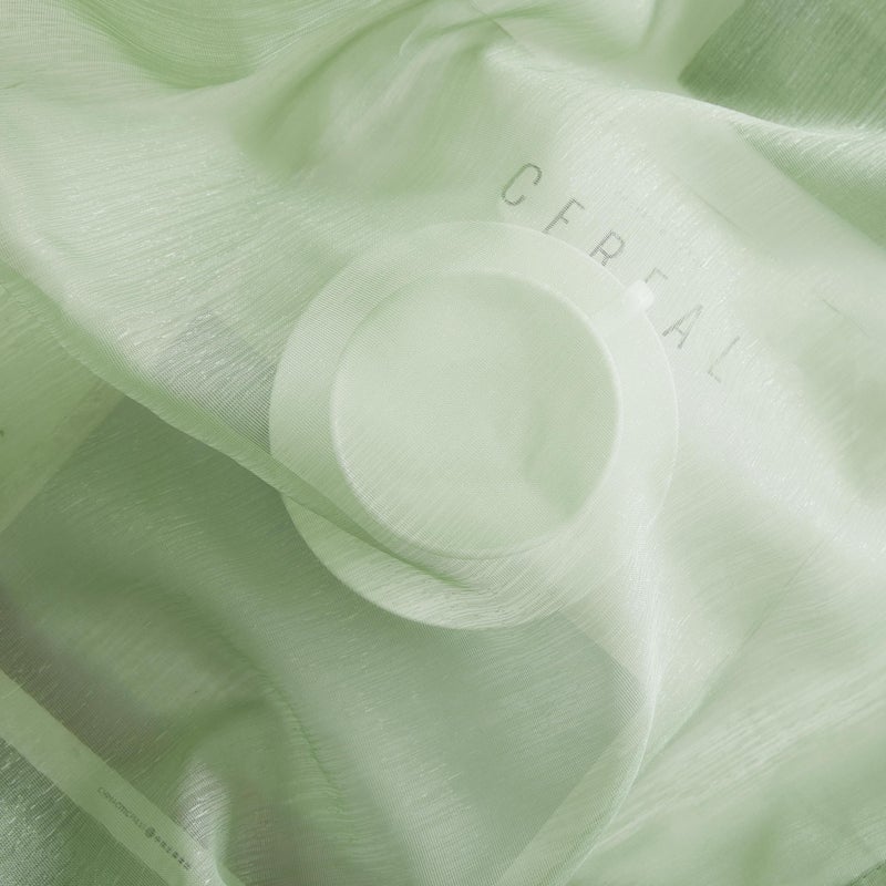 HLC.ME 2 Piece Semi-Sheer Voile Window Curtain Grommet Panels for Bedroom & Living Room - (54" W x 84" L, Sage Green) - Image 5