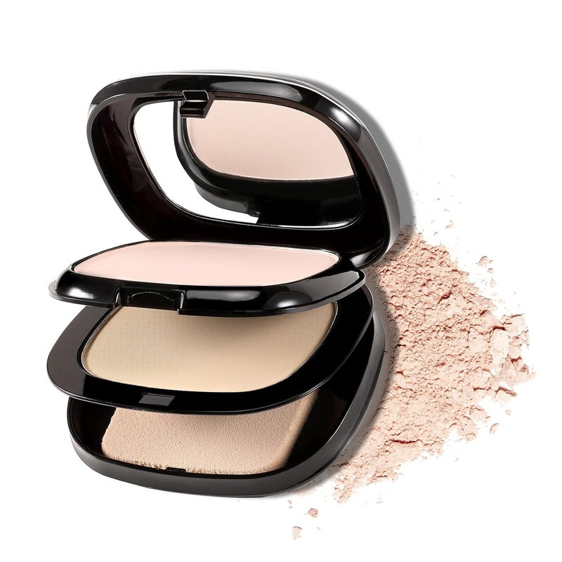 Boobeen 2 Layers Setting Powder  Matte Finishing Face Powder Compact  Light Shade Flawless Lightweight