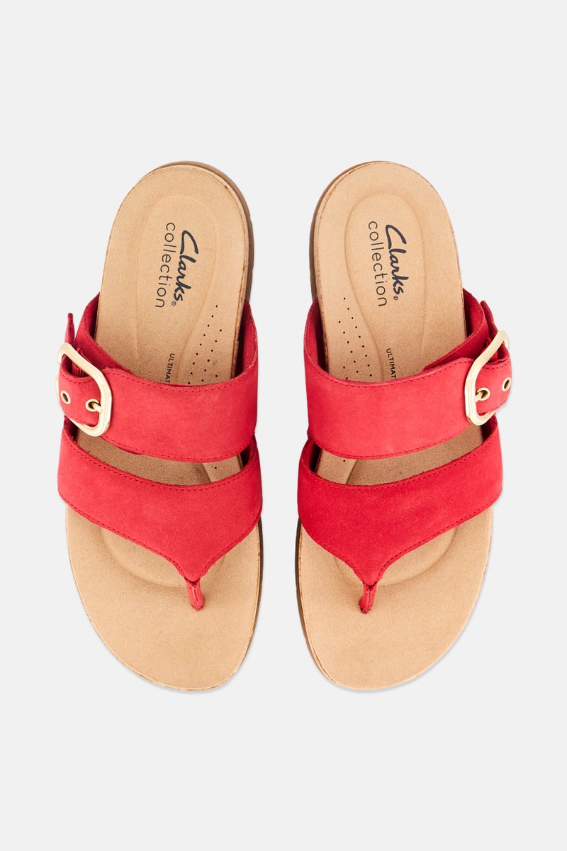 clarks Women Reileigh Park Slip On Sandals, Multicolor - Image 3