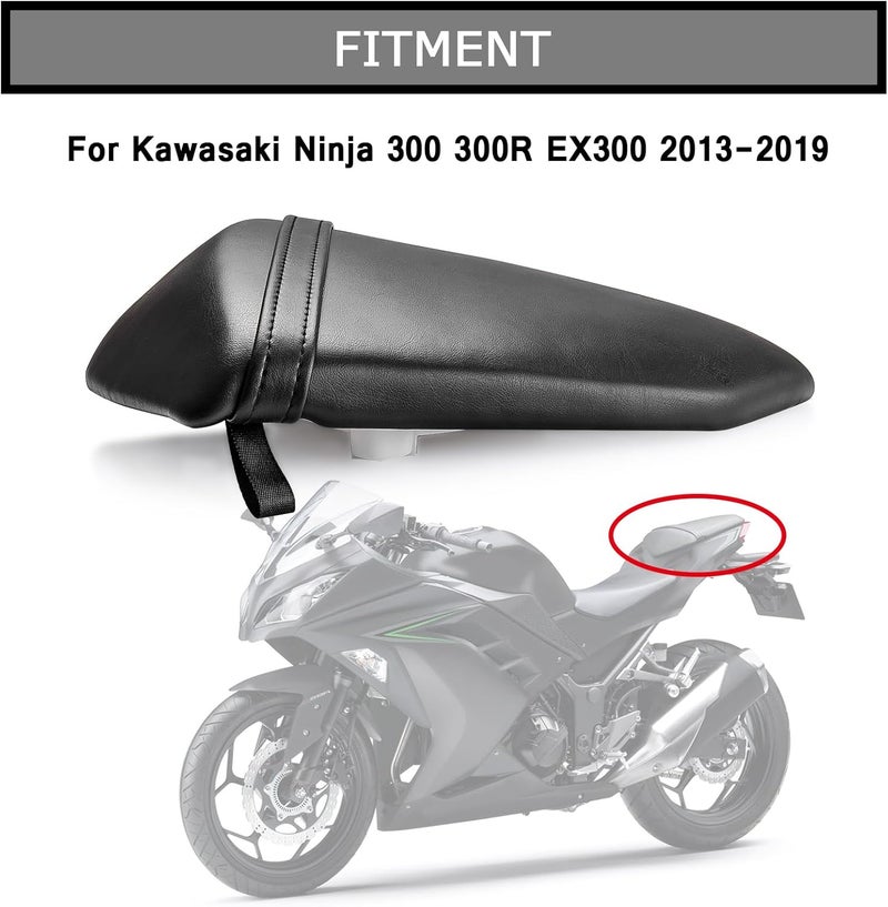 PSLER Seat Pillion Cushion for Ninja 300 300R EX300 2013-2019 Passenger Seat - Image 2