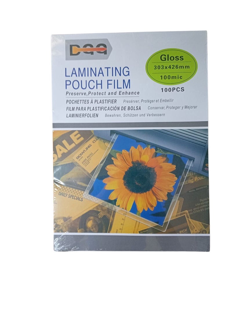 DAA Thermal Lamination 100 Micron A3 100 Pieces