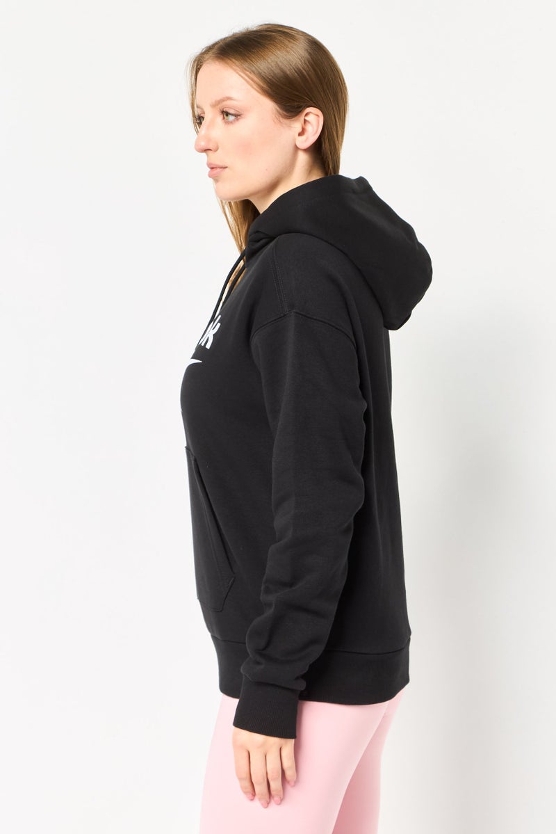 Reebok Women Sportswear Fit Long Sleeve Training Hoodie, Black - Image 4