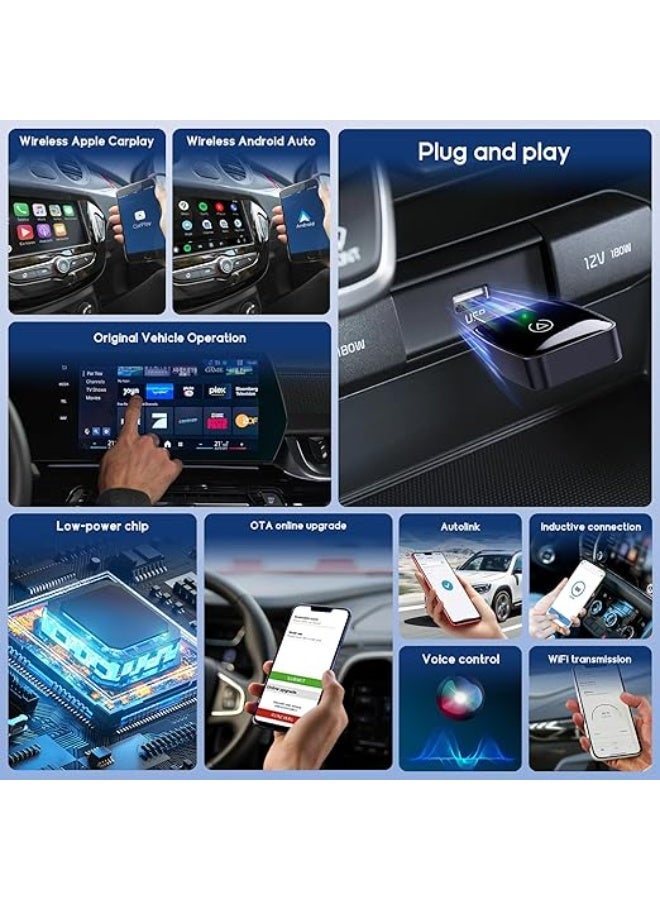 Wireless CarPlay Adapter – Mini USB Dongle Converts Wired to Wireless CarPlay for iPhone iOS 11+ & Android 10+, Compatible with OEM Wired Car Models 2017+ - Image 5