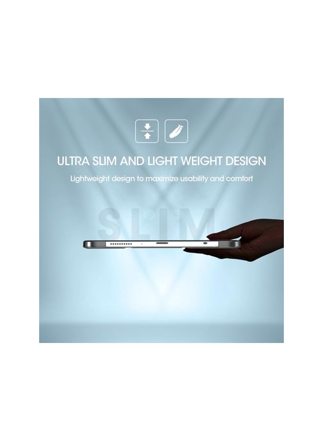 Procases For Galaxy Tab A9 8.7 Inch 2023 Case Slim Stand Hard Back Shell Protective Smart Cover Case For 8.7 Inch Galaxy Tab A9 2023 Sm X110 X115 X117 Black - Image 5