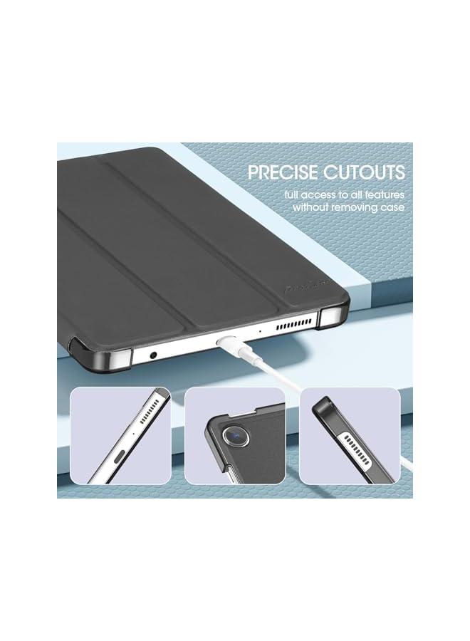 Procases For Galaxy Tab A9 8.7 Inch 2023 Case Slim Stand Hard Back Shell Protective Smart Cover Case For 8.7 Inch Galaxy Tab A9 2023 Sm X110 X115 X117 Black - Image 4