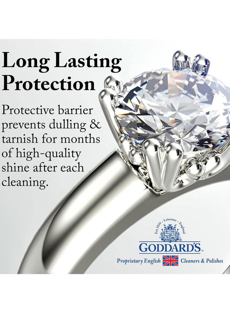 Goddard's Jewelry Cleaner, Tarnish Remover, Cleaning Solution for Silver, Gold, Diamond, Gemstone Jewelry, Ammonia Free, Includes Brush & Basket, 6 oz - Image 3