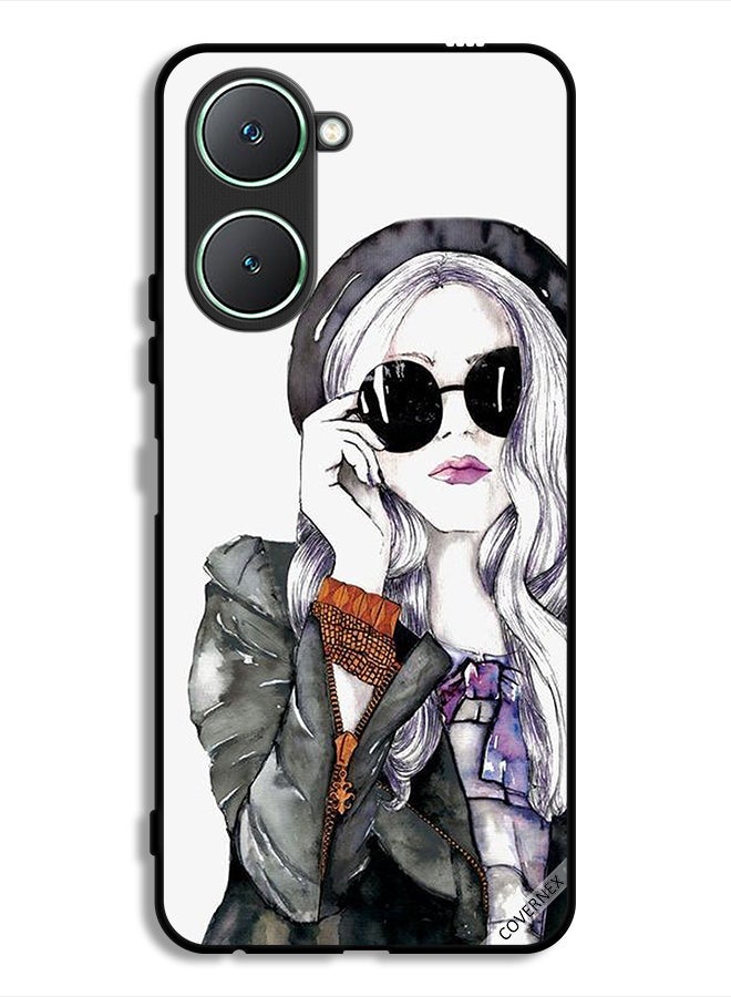 Covernex Vivo Y18i 4G Protective Case Cover Stylish Cute Girl