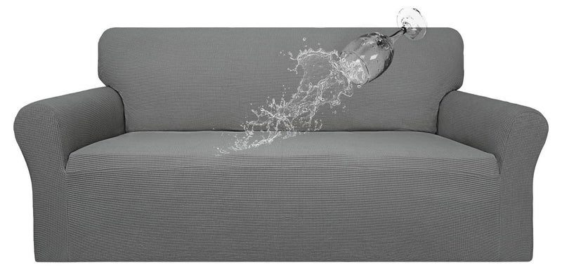 INSIJAM Waterproof Couch Cover Dual Sofa Stretch Jacquard Slipcover Leakproof Furniture Protector Water Repellent Sofa Covers Universal Couch Slipcover for Kids Pets - Image 1