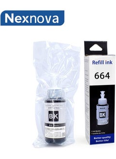 NexNova Ink 664 Black 70Ml 2 Pack Compatible For Epson For Ecotank T6641 For Epson L210 L220 L300 L355 L365 L555 L1300  - Image 3