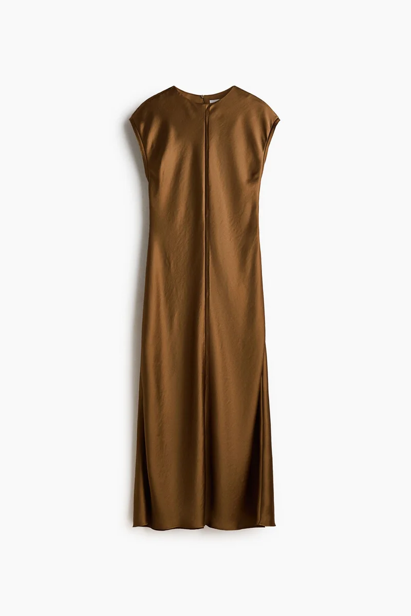 Satin midi dress