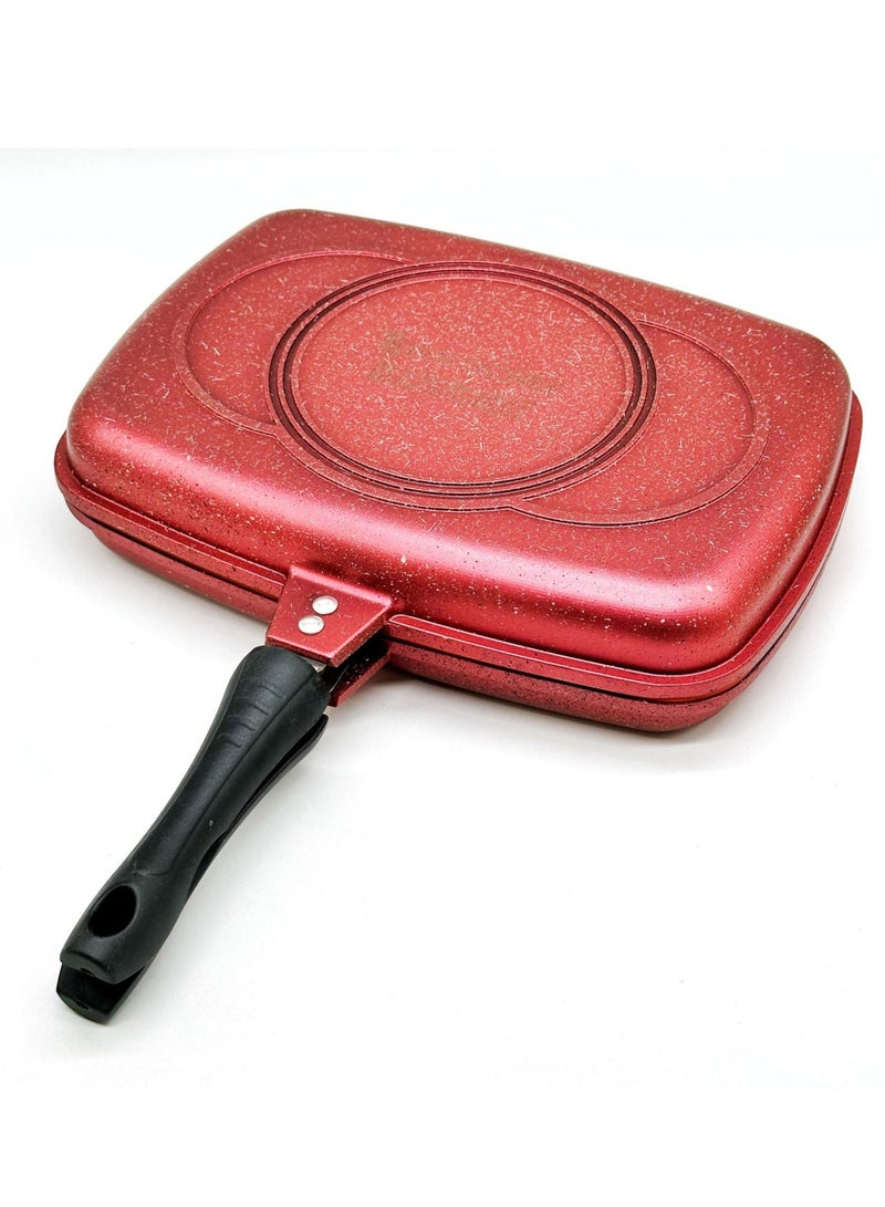 Granite Non Stick Double Grilling Frying Pan For 36 CM - Image 3