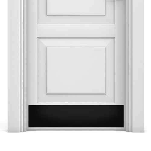 Deck the Door Decor Door Kick Plate Anodized Aluminum Satin Black Finish Magnetic Mount for Steel Doors 8x 30 - Image 1