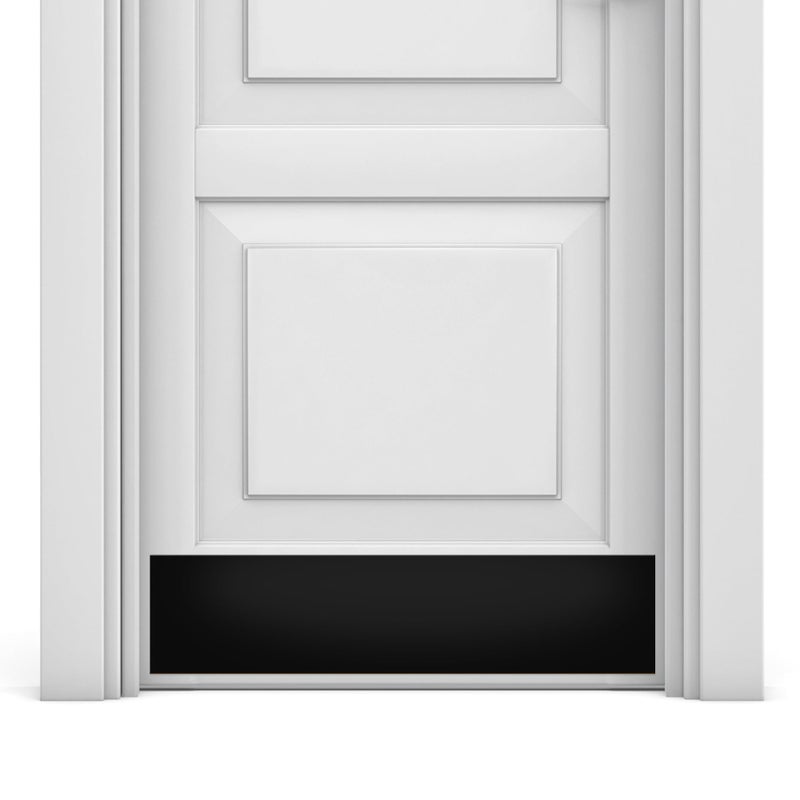 Deck the Door Decor Door Kick Plate Anodized Aluminum Satin Black Finish Magnetic Mount for Steel Doors 8x 30 - Image 2